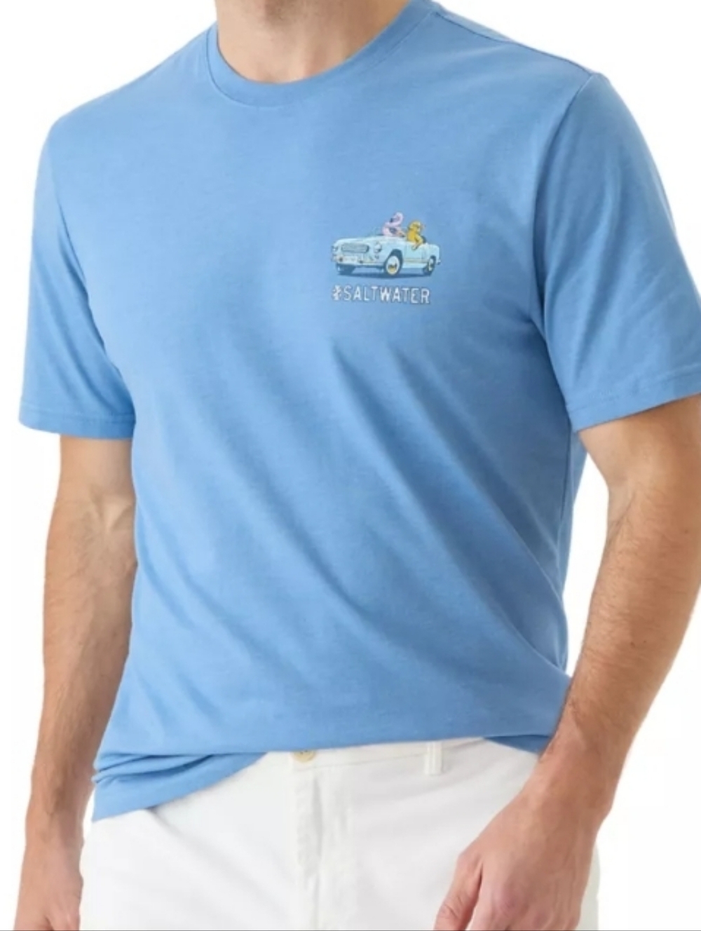IZOD Saltwater Graphic Tee Short Sleeve T-Shirt Mens Surf Sun And Sand 2XB